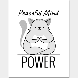 Peaceful mind power Posters and Art